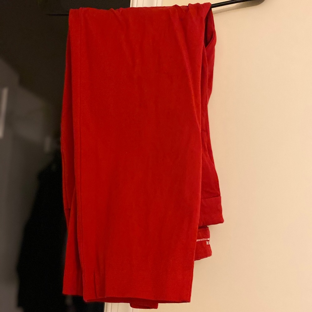 Red dress pants